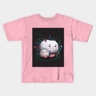 Lovely characters. Mushrooms. Illustration of mushrooms. Mushrooms characters. monsters. Fairytale drawing. Digital Art Kids T-Shirt